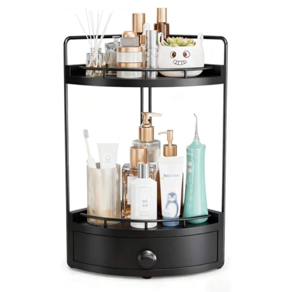 2-Tier Corner Bathroom Counter Organizer